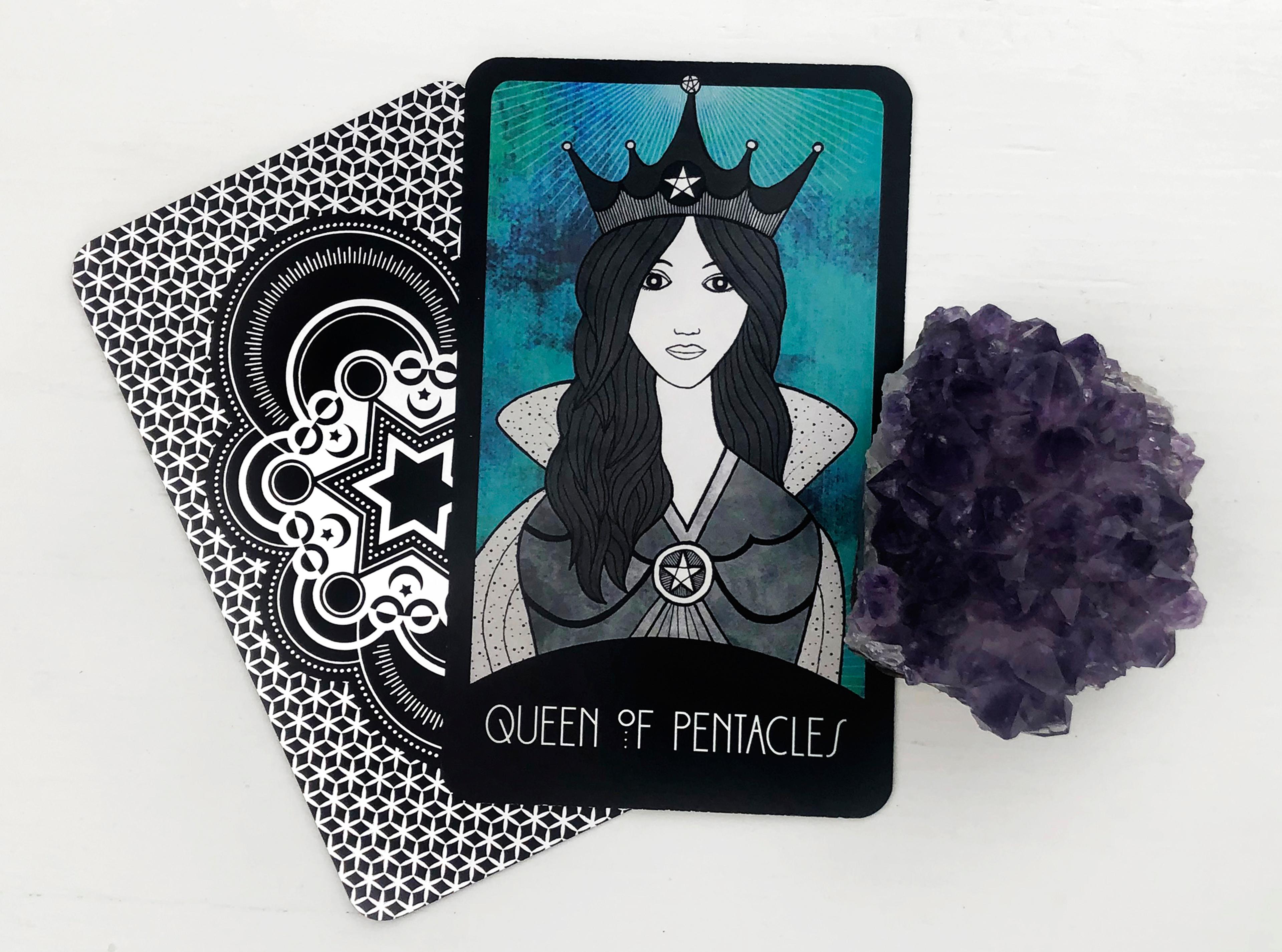 The Queen of Pentacles Tarot Card