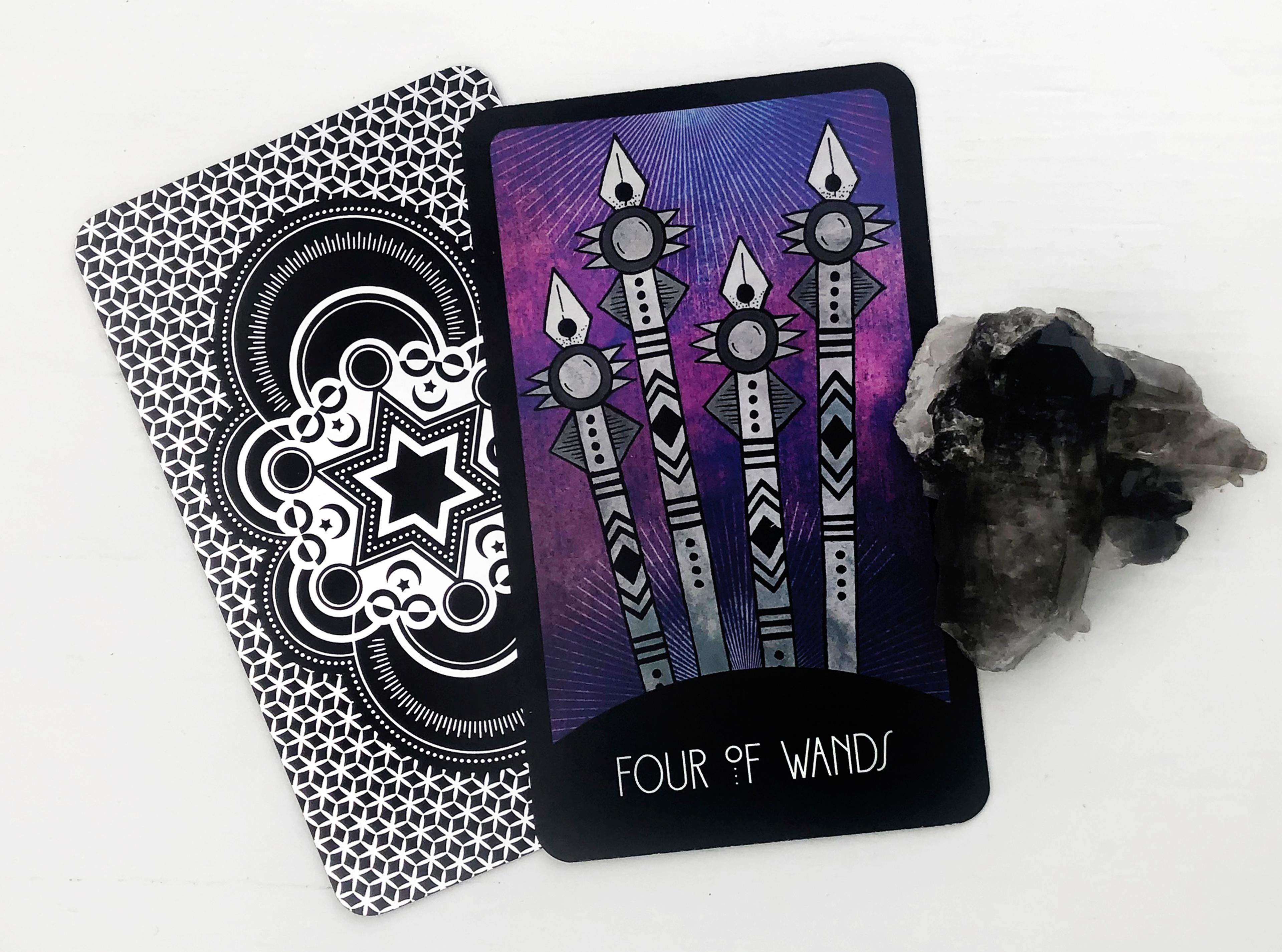 The Four of Wands Tarot Card