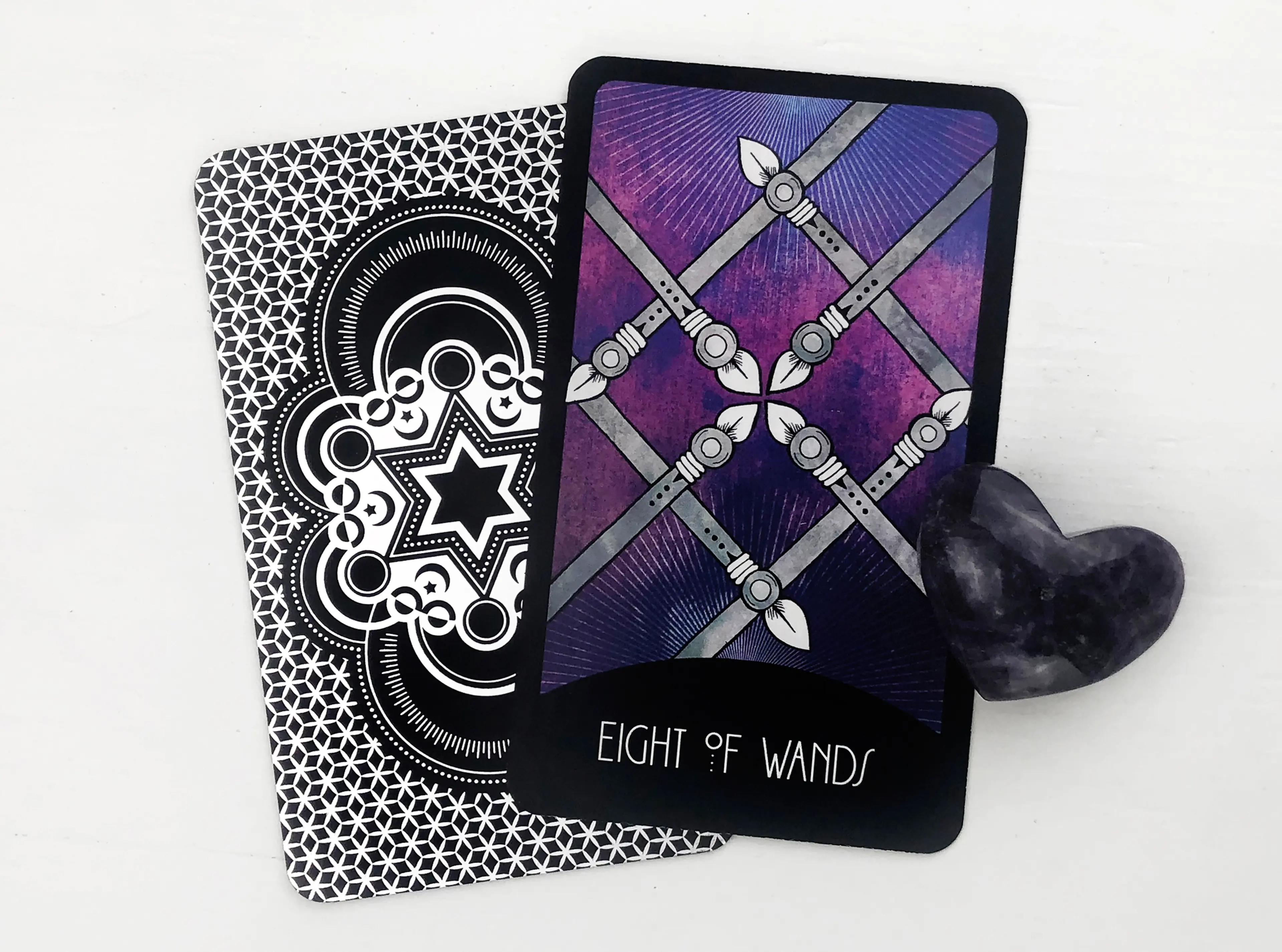 The Eight of Wands Tarot Card